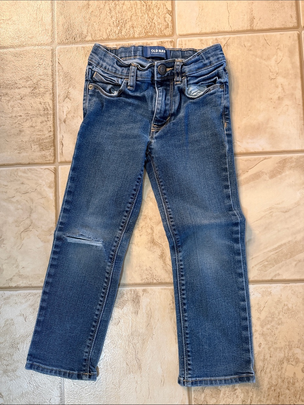 Old Navy Girls Blue Straight Leg Jeans